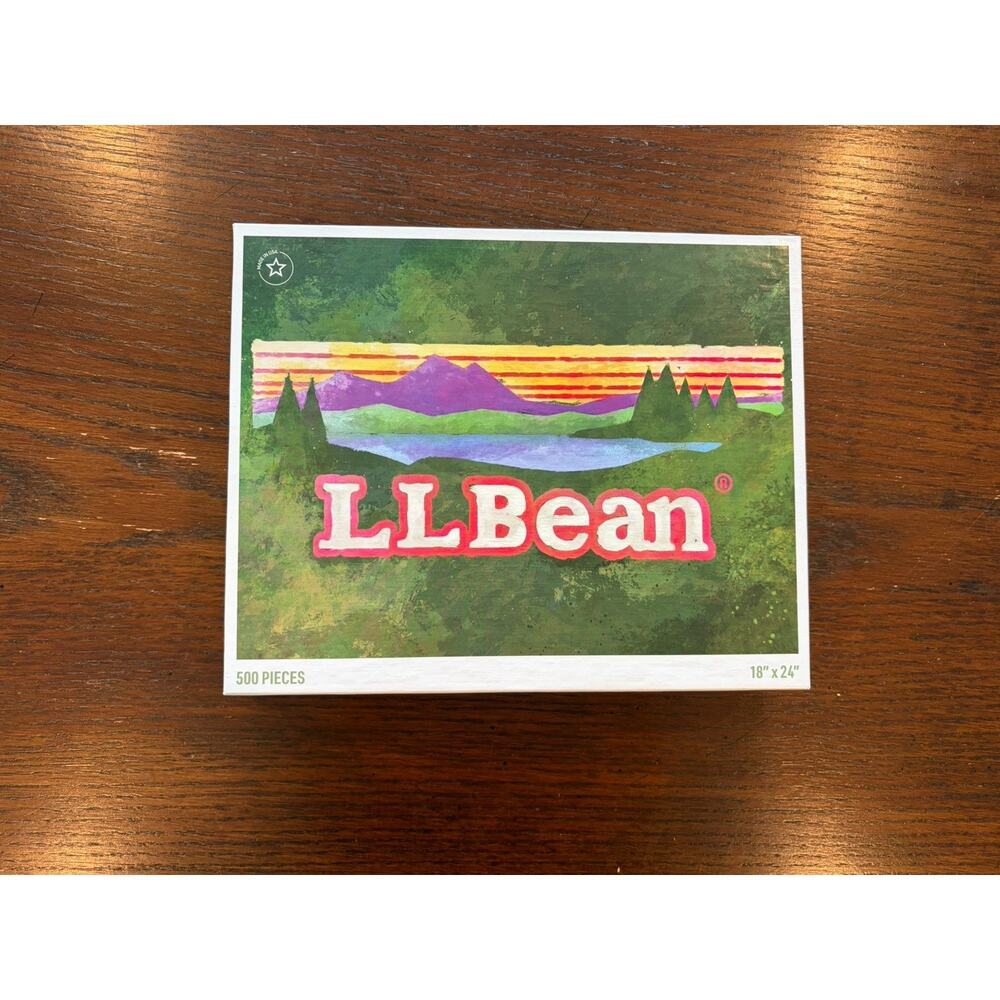 LLBean Brand Mt. Katahdin 500 Piece 18x24in Puzzle Made In The USA